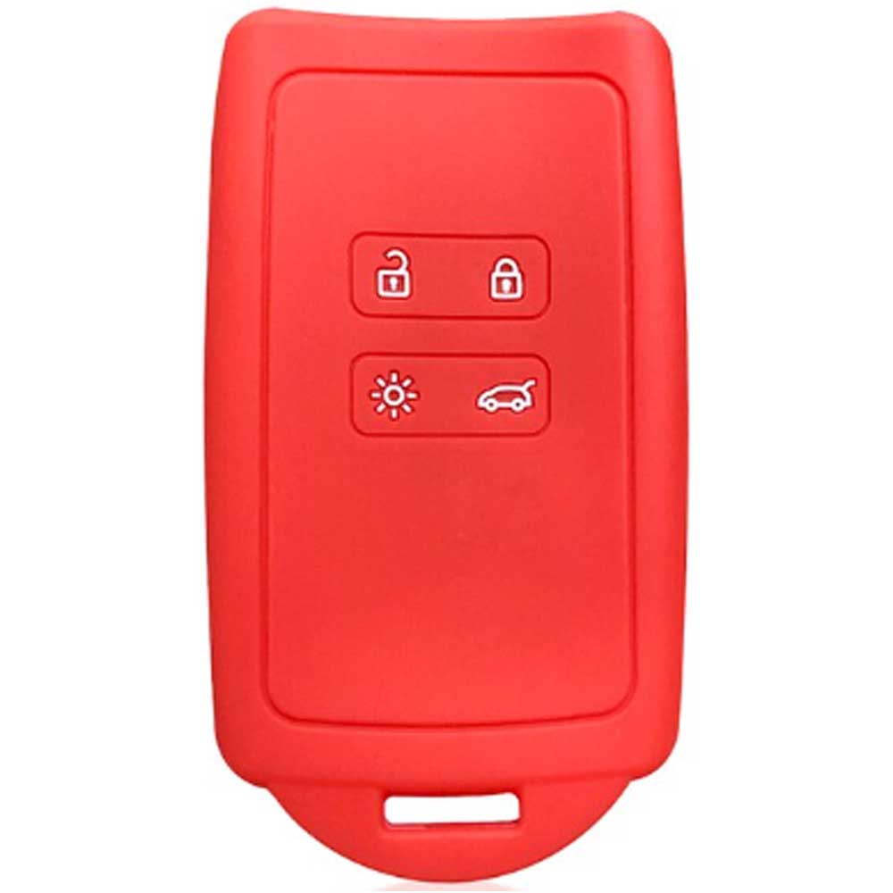 Renault 4 gombos kulcs szilikon tok piros színben