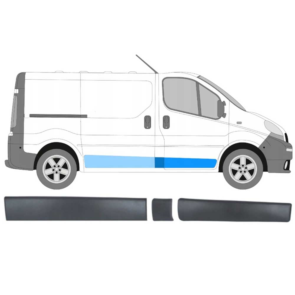 Renault Trafic II jobb első oldali díszléc szett 2001-2013
