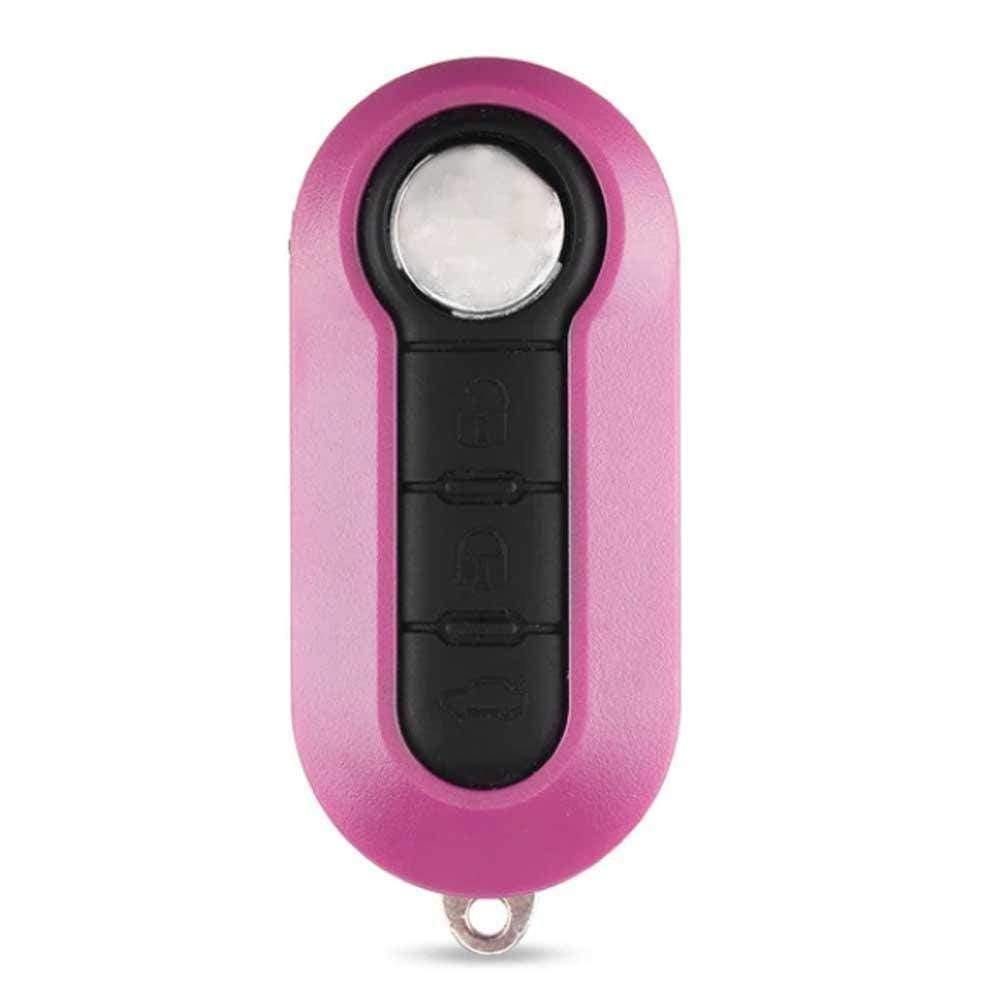 3 gombos, rózsaszín Citroen bicskakulcs fekete színű gombsorral.