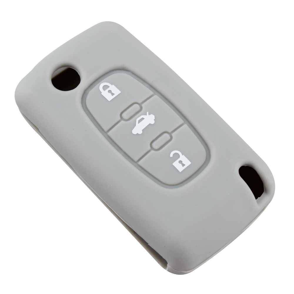 Peugeot kulcs szilikon tok 3 gombos