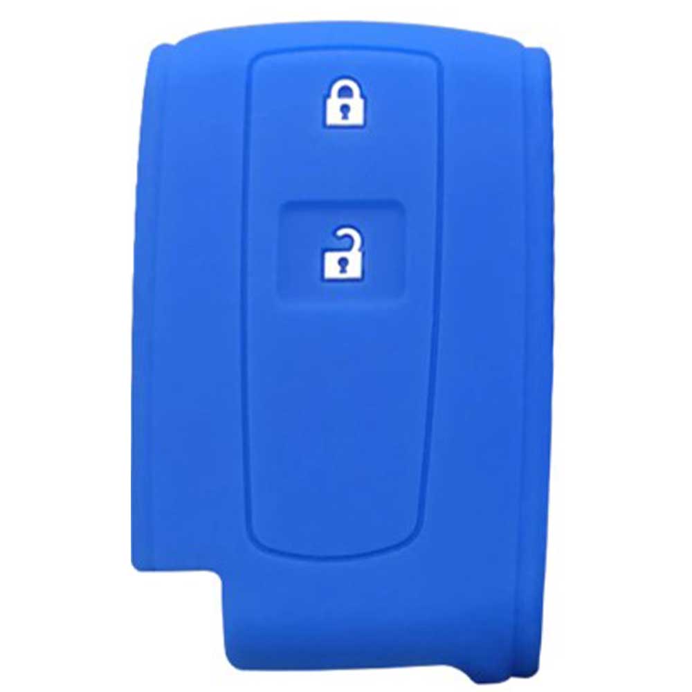 Toyota 2 gombos szilikon tok, kék színben.