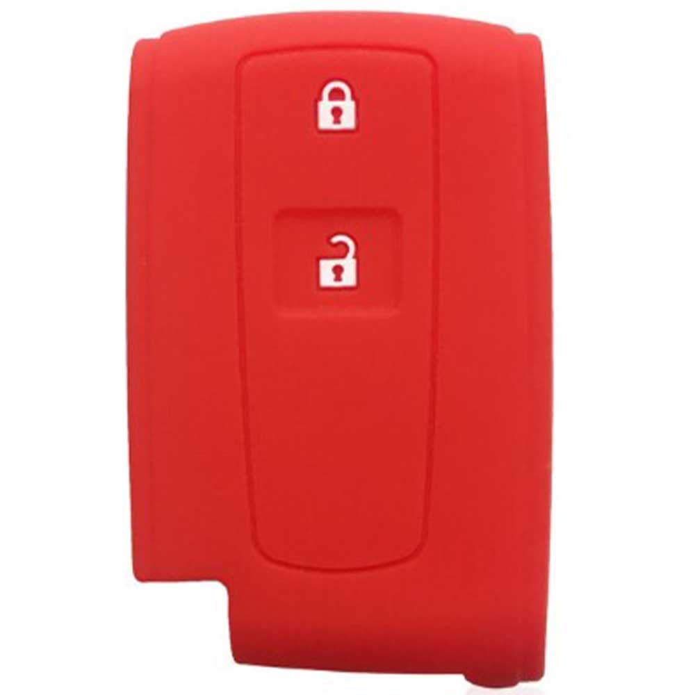 Toyota 2 gombos szilikon tok, piros színben.