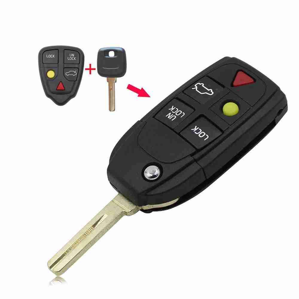 Volvo kulcs távirányító átalakító, 5 gombos