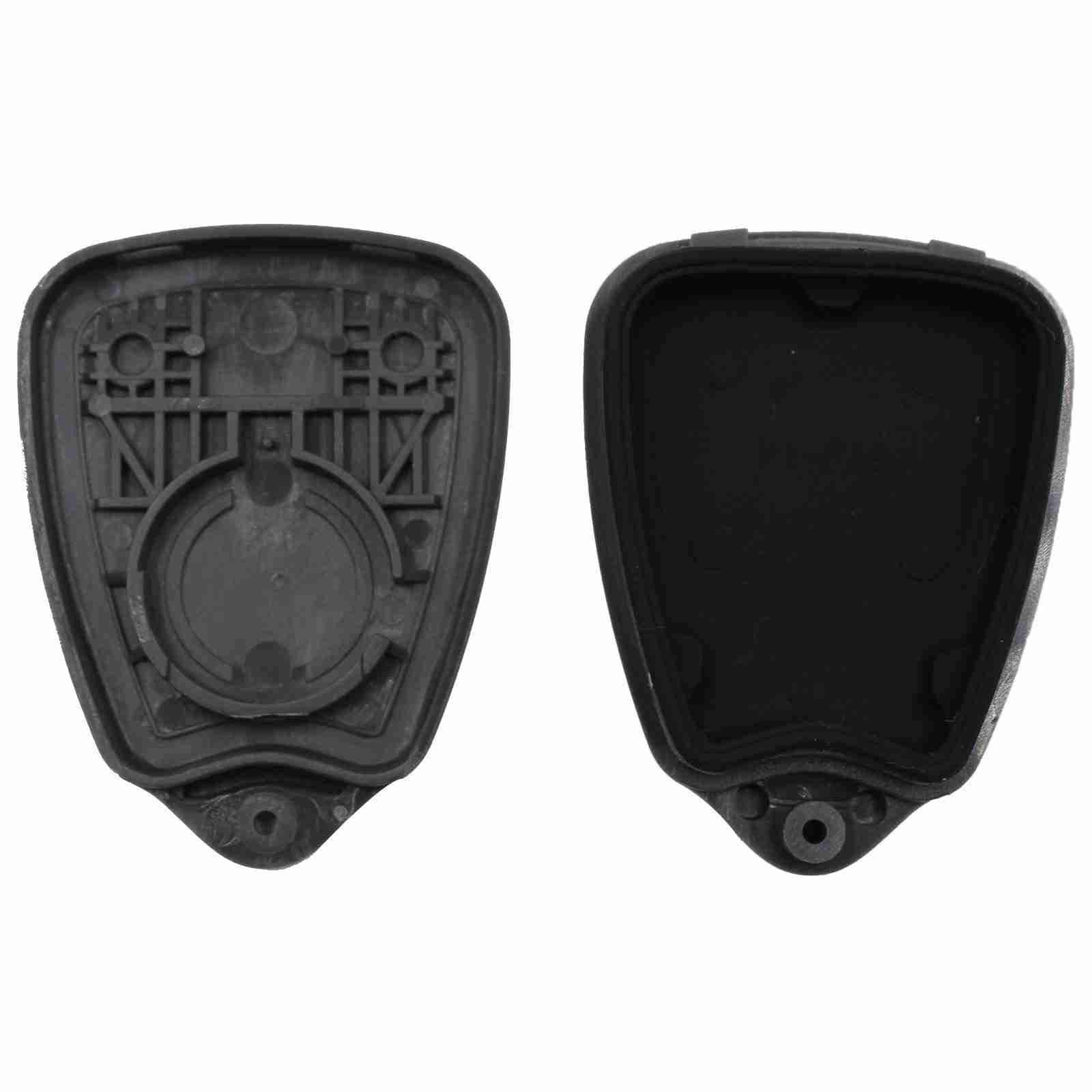 4 gombos Volvo távirányítós kulcsház, távirányító kulcs szétszedve.